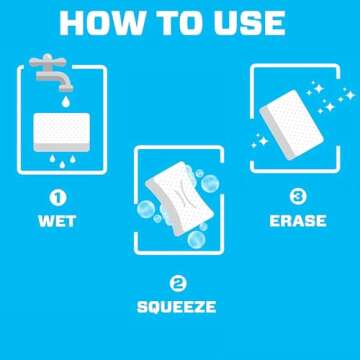 Bleam Multi-Surface Cleaning Bundle - Mr Clean Freak Spray Lemon Starter Kit 16 Oz - 2 Pack Original Magic Cleaning Eraser Pads Household Cleaning Tip Card - Set