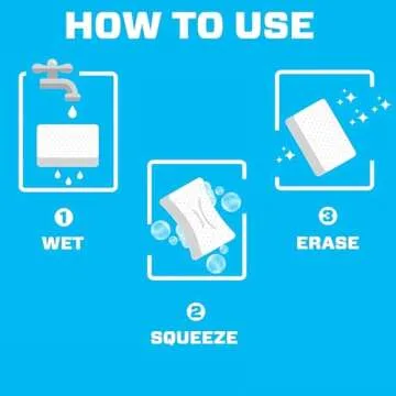 Bleam Multi-Surface Cleaning Bundle - Mr Clean Freak Spray Lemon Starter Kit 16 Oz - 2 Pack Original Magic Cleaning Eraser Pads Household Cleaning Tip Card - Set