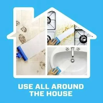 Bleam Multi-Surface Cleaning Bundle - Mr Clean Freak Spray Lemon Starter Kit 16 Oz - 2 Pack Original Magic Cleaning Eraser Pads Household Cleaning Tip Card - Set