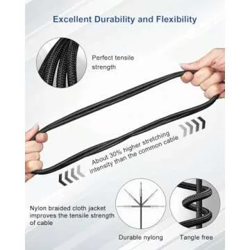 Aqdocvf 20ft Guitar Cable - Durable and High Fidelity