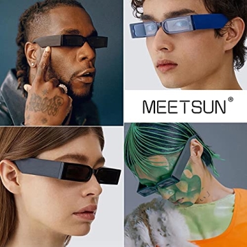 Retro 90s Rectangle Sunglasses for Trendy Summer Style