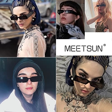 Retro 90s Rectangle Sunglasses for Trendy Summer Style