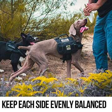 OneTigris Tactical Dog Backpack for Active Medium Dogs