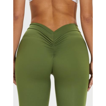 FITTOO V-Back Leggings High Waist Booty Lift Comfortable