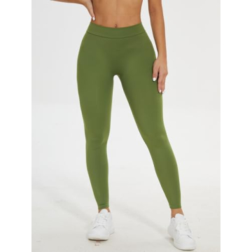 FITTOO V-Back Leggings High Waist Booty Lift Comfortable