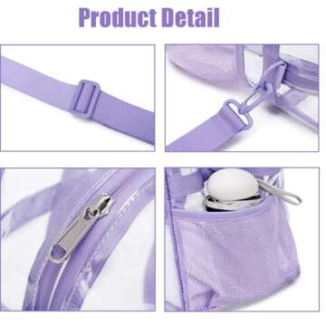 FARMARK Clear Tote Bag Heavy Duty Very Stylish and Versatile