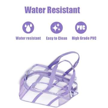 FARMARK Clear Tote Bag Heavy Duty Very Stylish and Versatile