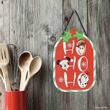 Disney Characters Ho Ho Ho Hanging Wall Decor for Christmas