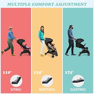 INFANS Lightweight Baby Stroller for Travel with Cup Holder