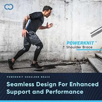 Copper Compression Shoulder Brace | Shoulder Pain Relief with PowerKnit Compression Technology | Shoulder Orthopedic Brace for Men & Women | Torn Rotator Cuff, Dislocation, & Other Shoulder Injuries