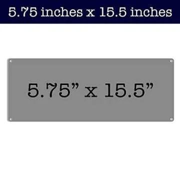 Fresh Bread, 5.75 x 15.5 Inch Aluminum Farmhouse Sign, Rustic Wall Decor for Home, Restaurant, Cafe, Diner, Coffee Shop, Bakery, Farm Theme Gifts for Farmers, Ranchers AL-0616-RK3016