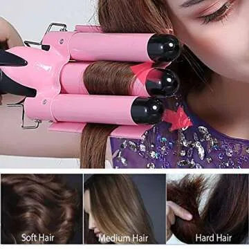 Aleath Hair Curling Iron (3 Barrel)