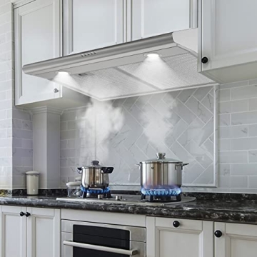 FIREGAS 30" Range Hood with LED and 3 Speed Fan