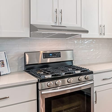 FIREGAS 30" Range Hood with LED and 3 Speed Fan