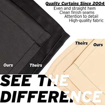 Best Home Fashion Blackout Curtains - Dusty Pink, 2 Panels