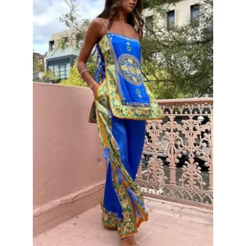 Stylish NUFIWI Women's Floral Summer Pants Set