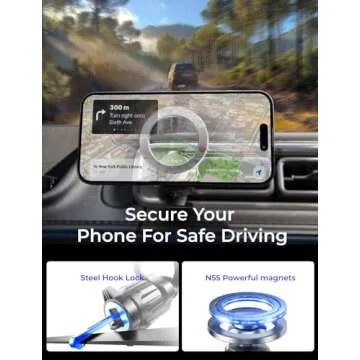 LISEN MagSafe Car Mount for Hands-Free Smartphone Use
