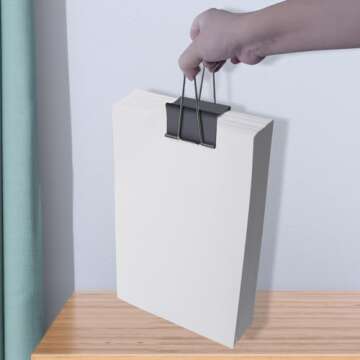 Ufmarine Jumbo Binder Clips 3 inch (18 Pcs), Extra Large Binder Clips for Office Supplies