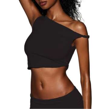 FAIMILORY off the shoulder tummy control dresses maxi skirt and crop top bodycon sexy summer 2 piece long skirt matching sets women going out outfit (M, Black)