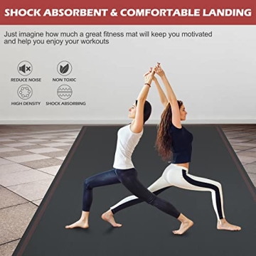 Vivitory Extra Large Yoga Mat for Home Workouts