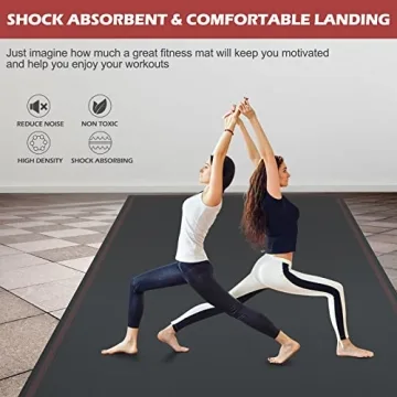 Vivitory Extra Large Yoga Mat for Home Workouts