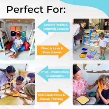 9 Labeled Sensory Mats for Autism Support - Essential Learning Tools