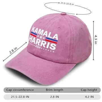 RYAN MCX Kamala Harris 2024 Hat Harris President Hat Merchandise Adjustable Baseball Cap