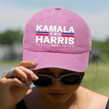 RYAN MCX Kamala Harris 2024 Hat Harris President Hat Merchandise Adjustable Baseball Cap