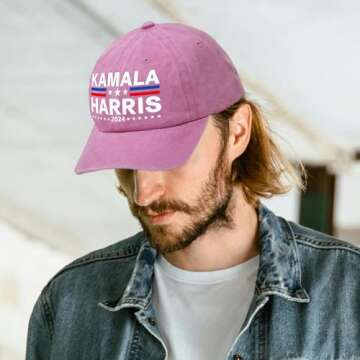 RYAN MCX Kamala Harris 2024 Hat Harris President Hat Merchandise Adjustable Baseball Cap