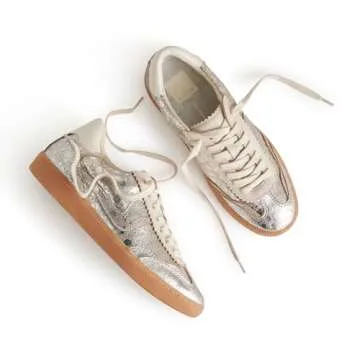 Dolce Vita Women's Silver Lace-Up Sneakers - Style Meets Comfort