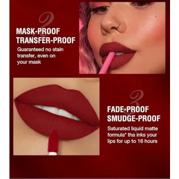 BestLand Liquid Lipstick & Liner Set - 12 Pcs