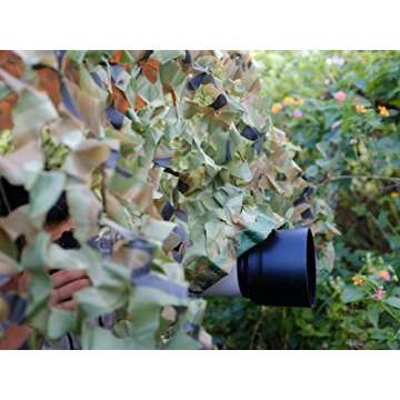 Ginsco Camo Netting, 6.5ft x 20ft 2m x 6m Woodland Camouflage Net for Hunting Blind Sunshade Camping Watching Hide Airsoft Shooting Military Theme Party Decorations Privacy Fence Screen