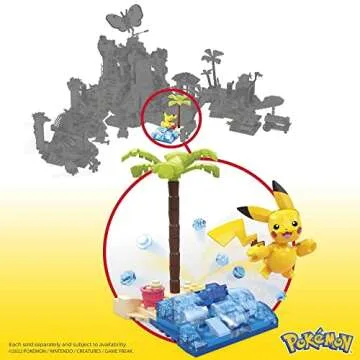 MEGA Pokemon Building Set: Pikachu's Beach Splash