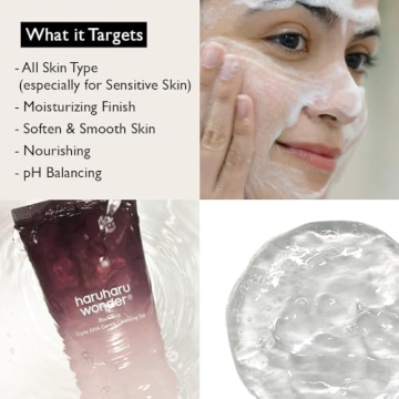 HARUHARU Black Rice Triple AHA Cleansing Gel 3.38 fl oz