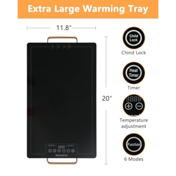 Electric Warming Tray for Perfectly Warm Meals Every Day