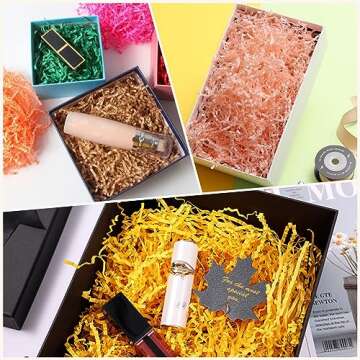 YHXKJ Crinkle Paper for Gift Box (1/2 LB) Crinkle Cut Paper Shred Filler,Shredded Paper Filler Packing Gift Wrap Easter Basket Grass Filler-Bright Green