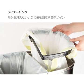 NINESTARS Touchless Motion Sensor Trash Can - 13 Gal