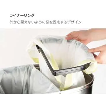 NINESTARS Touchless Motion Sensor Trash Can - 13 Gal