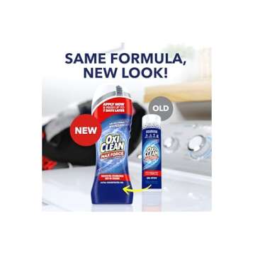 Oxi, Clean Max Force Stain Remover 6.2 Ounce 2-Pack – Stain Stick for Clothes, – Stain Grabbing Nubs Grease Stain Remover for Clothes – Gel Stain for 5 Stain Types