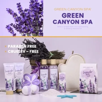 Lavender Spa Gift Basket for Women - 11 Essential Pieces