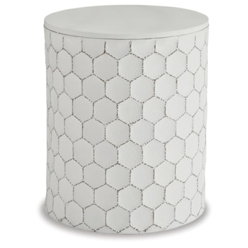 Signature Ashley Polly Honeycomb Stool for Modern Spaces