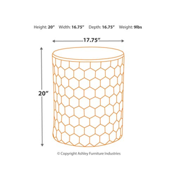 Signature Ashley Polly Honeycomb Stool for Modern Spaces