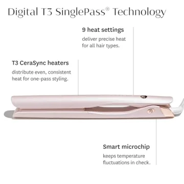 T3 SinglePass Smooth X Flat Iron with Extra-Long Plates
