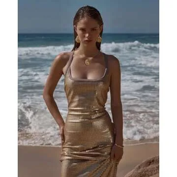 INNERDIVA Gold Conch Shell Beach Necklace for Women