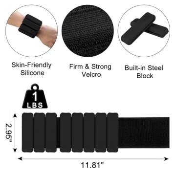 Adjustable Wrist Weights for Women - Stylish & Functional Fitness Gear