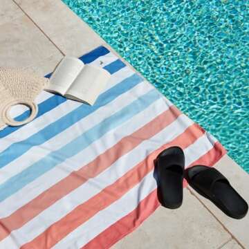 Dock & Bay Beach Towel - Quick Dry, Compact, Eco-Friendly