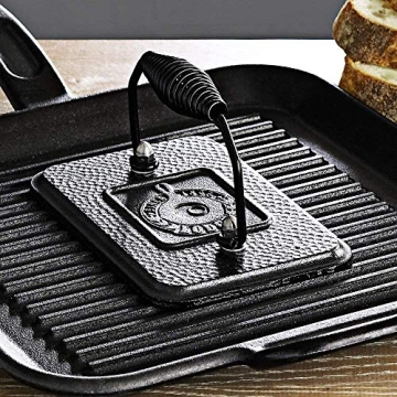 Lodge Pre-Seasoned Cast Iron Grill Press for Perfect Cooking