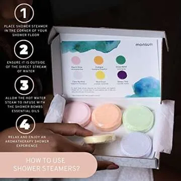 Luxury Shower Steamers Gift Set for Aromatherapy Indulgence