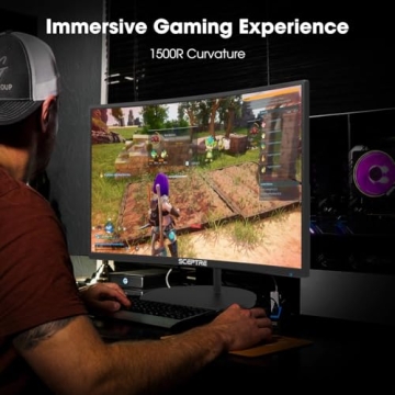 Sceptre 27" Curved Monitor HDMI VGA Built-In Speakers