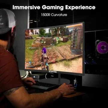 Sceptre 27" Curved Monitor HDMI VGA Built-In Speakers